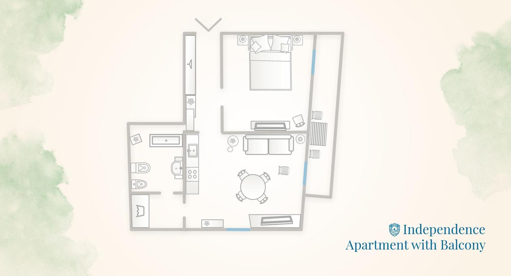Independence Apartment With Balcony By Rent All โกโม ภายนอก รูปภาพ